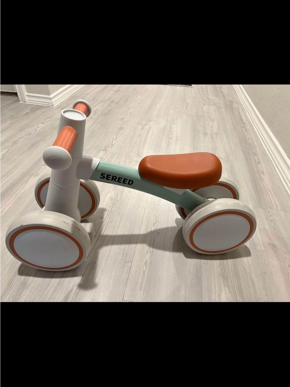 Sereed Toddler Ride-On in Orange & Mint
